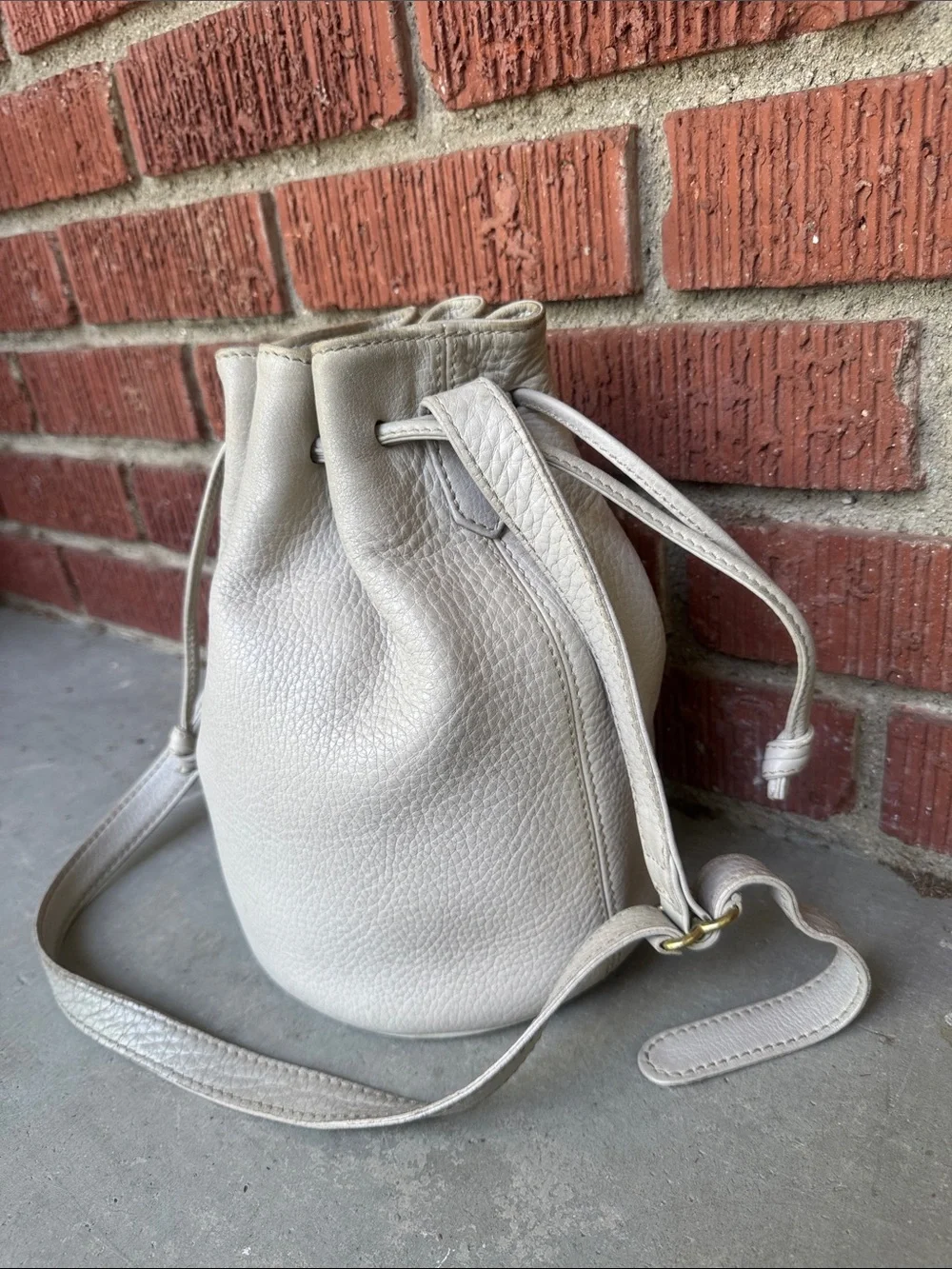 Vtg Coach 4905 Drawstring Bucket Sonoma Pebbled Leather Bag - Picture 4 of 9